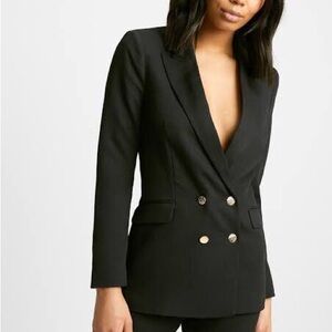 Kookai Oyster Blazer - 34 / Black